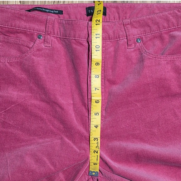 Talbots Corduroy Straight Leg Pant Women's Size 14 Pink High Rise - Picture 6 of 7